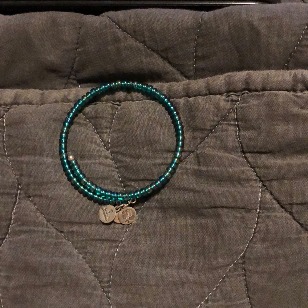 Alex and Ani blue bead bracelet